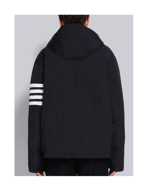 Thom Browne Black 4-Bar Stripe Padded Jacket for men