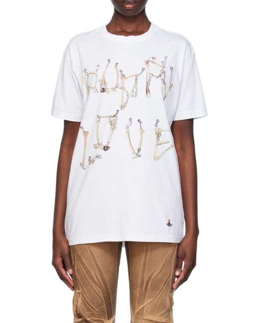 Vivienne Westwood White Graphic Print T-Shirt