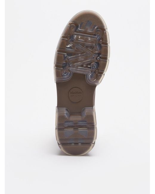 Max Mara Brown Leather Ankle Boots