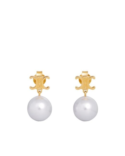 Céline Metallic Les Perles Earrings