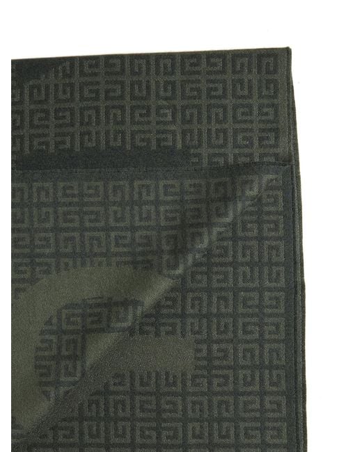 Givenchy Green Logo Detail Scarf for men