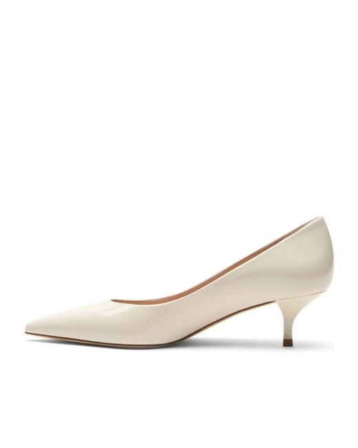 Stuart Weitzman White Stuart Power Pump 50