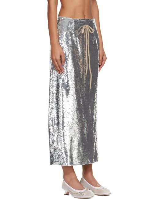 Simone Rocha Metallic Column Skirt