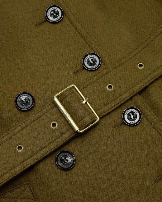 Burberry Green Double-Breasted Coat