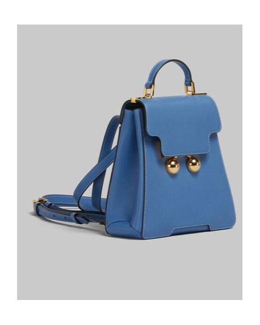 Marni Blue Trunkaroo Trapeze Backpack