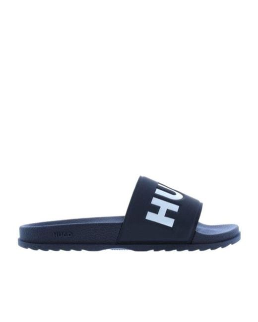 Boss Blue Simple Slippers for men