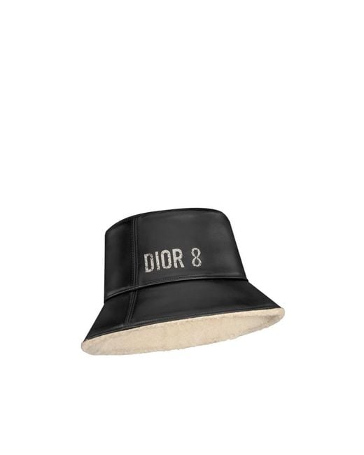 Dior Black Teddy-D 8 Small Brim Bucket Hat