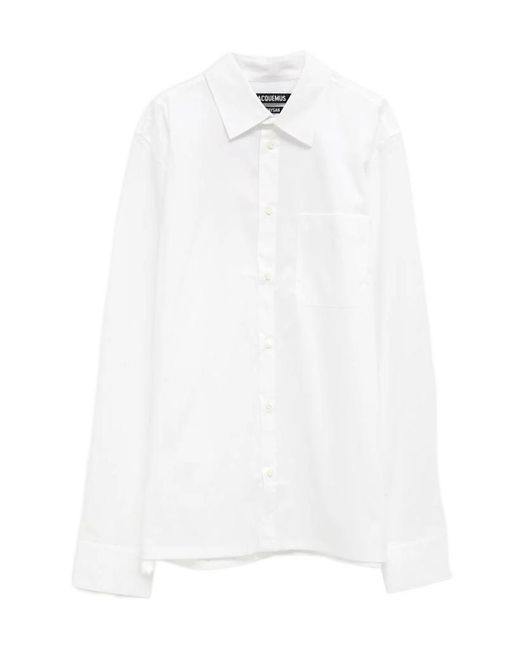 Jacquemus White Cotton Shirt for men