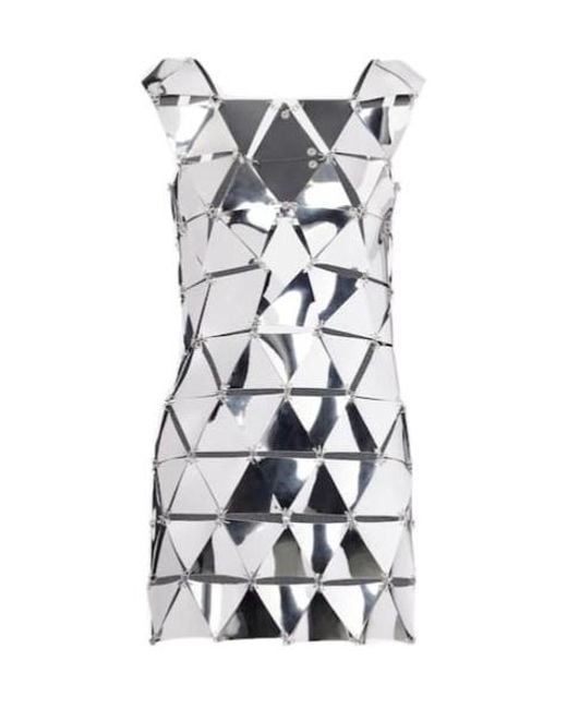 Rabanne White Assembly Cutout Minidress
