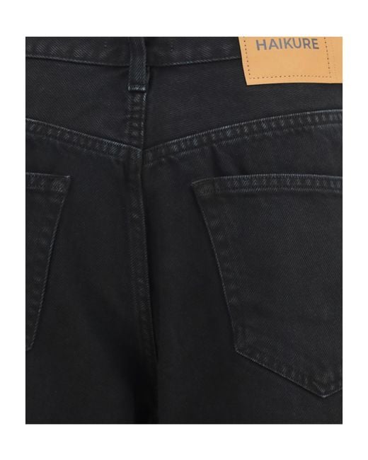Haikure Black Logo Patch Pants