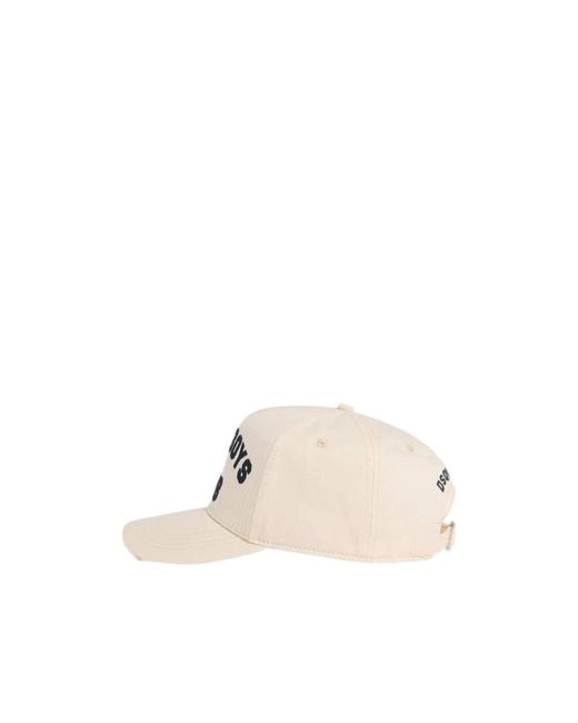 DSquared² White D2 College Baseball Cap for men