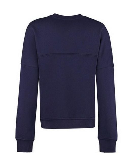 Moschino Blue Logo Details Sweater