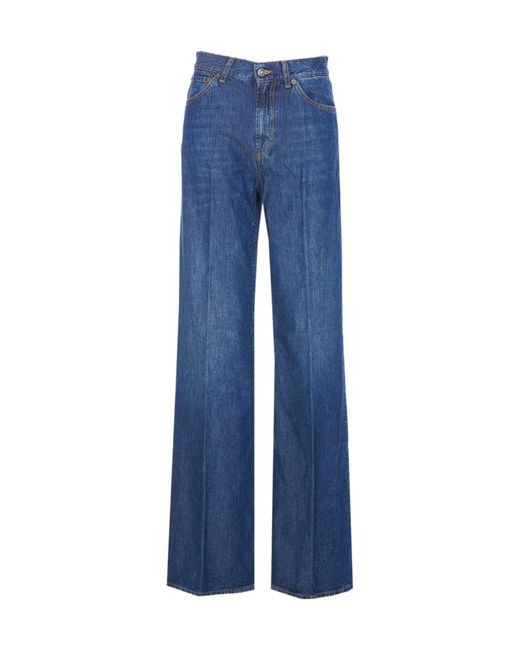 Dondup Blue Wide Leg Jeans