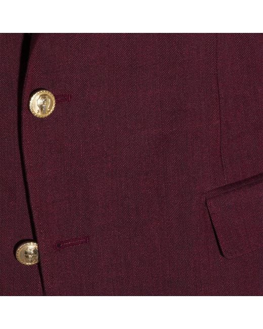 Brunello Cucinelli Purple Single-Breasted Suit for men