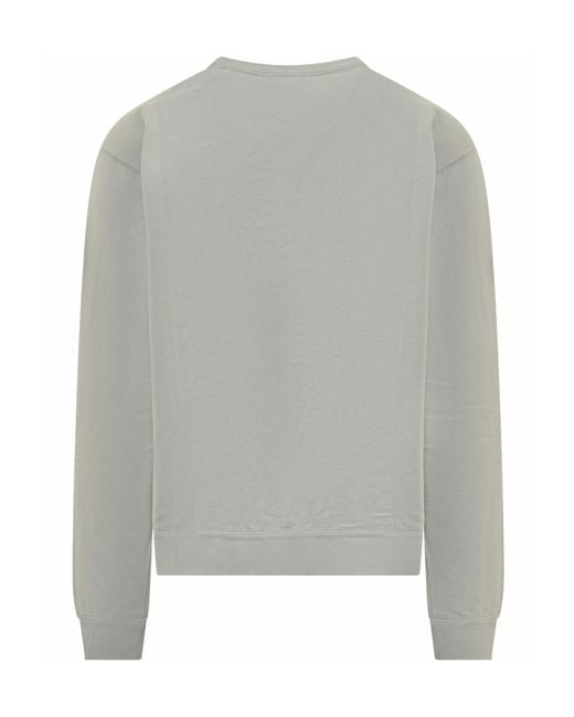 Isabel Marant Gray Mike Flocked-Logo Sweatshirt for men
