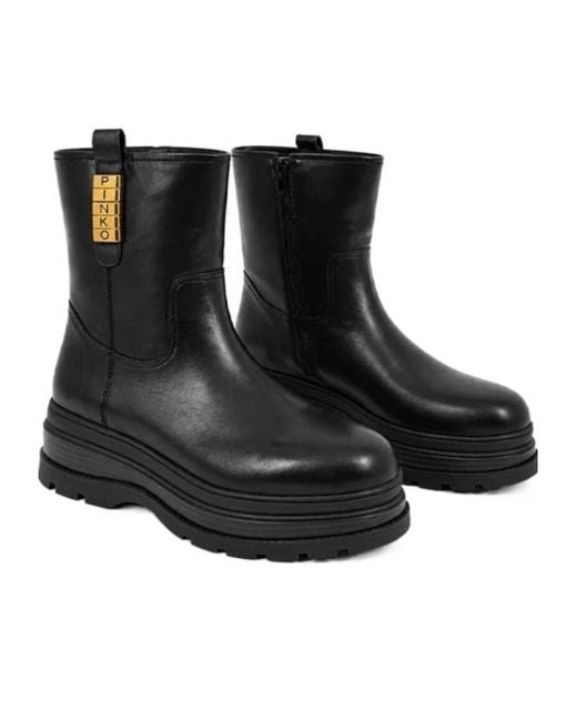 Pinko Black Eva 02 Ankle Boots