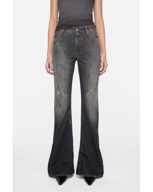 Acne Gray Logo-Patch Jeans