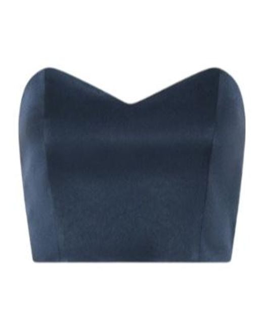 Marella Blue Satin Bustier