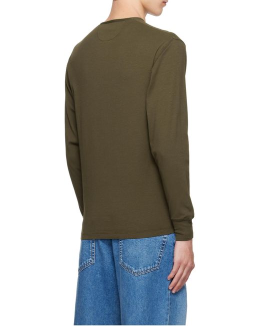 Tom Ford Green Button Detailed Crewneck Jumper for men