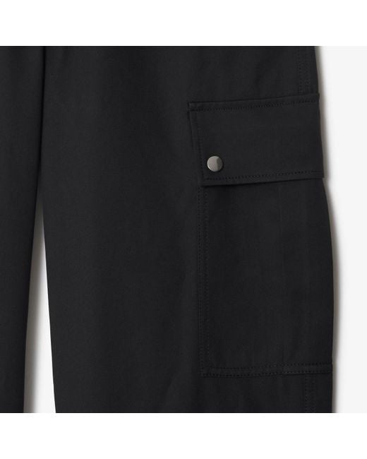 Burberry Black Straight-Leg Cargo Trousers for men