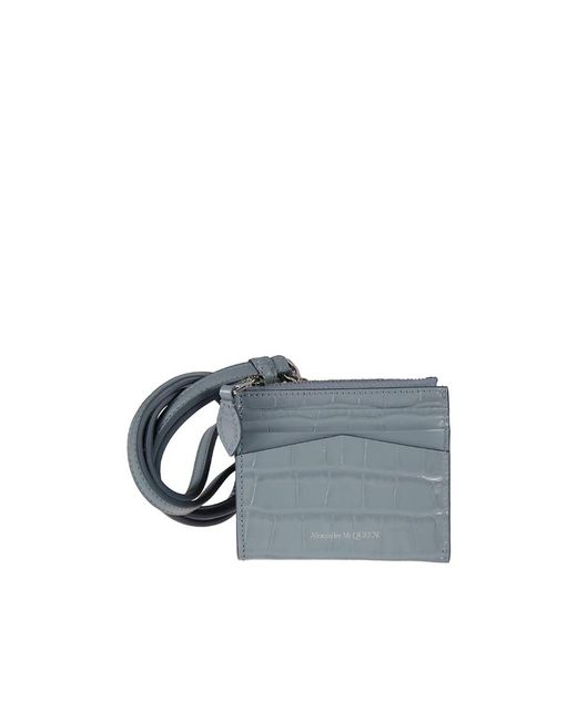 McQueen Blue Logo Card Bag