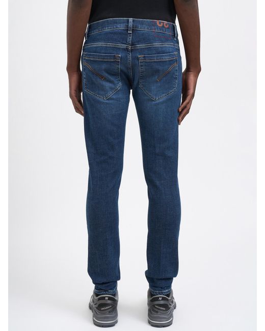 Dondup Blue Logo Jeans for men