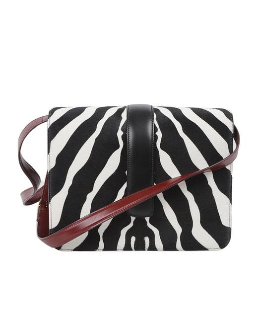Khaite Black Flap-Over Shoulder Bag