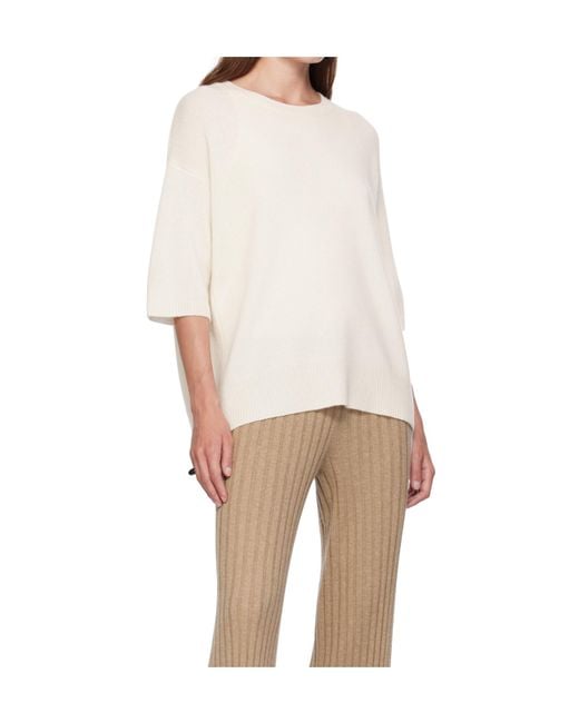 Lisa Yang White Cashmere Sweater