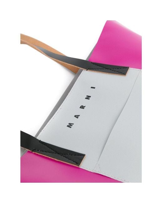 Marni Pink Tribeca Two-Tone Shopping Bag for men
