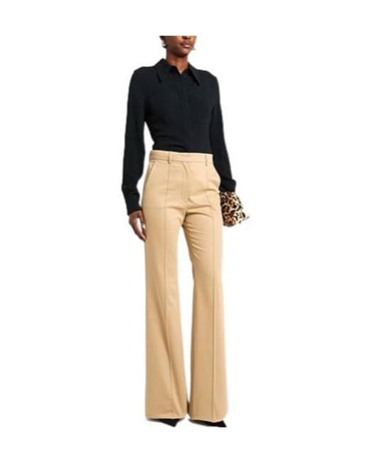 Sportmax Natural Flared Trousers