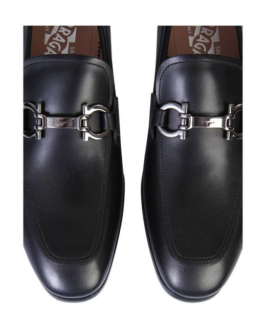 Ferragamo Blue Logo Leisure Business Shoes for men