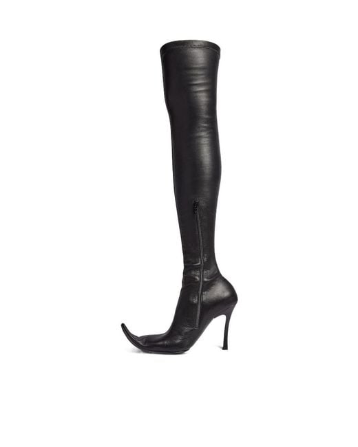 Balenciaga Black Over-Knee Boots