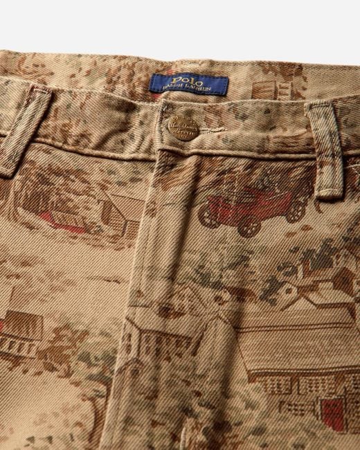 Polo Ralph Lauren Natural Logo Patch Straight Leg Pants for men
