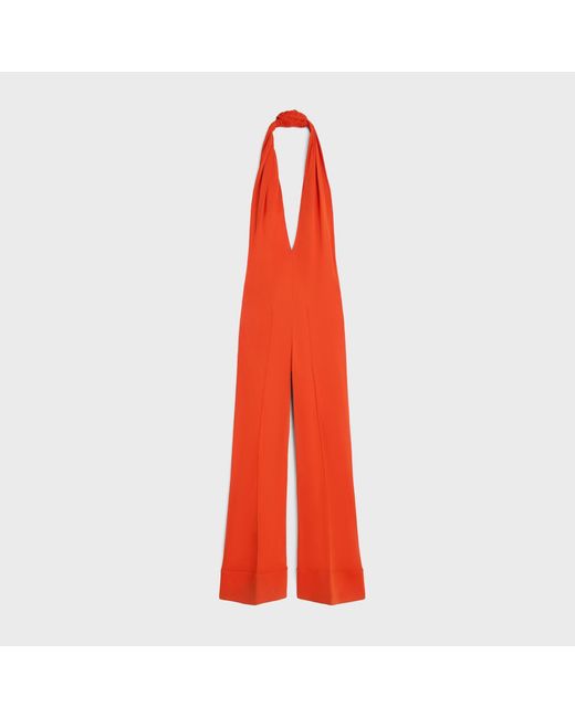 Céline Red Jumpsuit