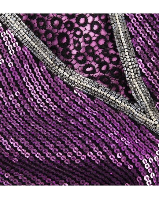 Dior Purple Sleeveless Top With Sequins for men