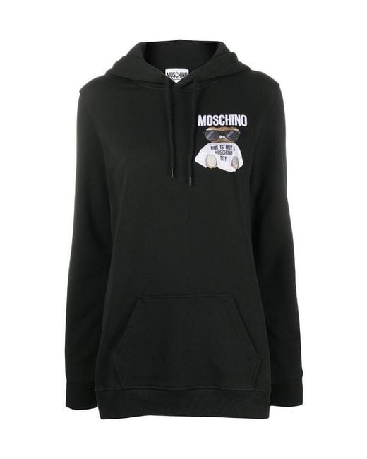 Moschino Black Emblem Printed Sweater