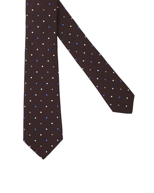 Paul Smith White Polka-Dot Satin Tie for men