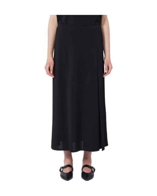 Weekend by Maxmara Black Crepe Skirt