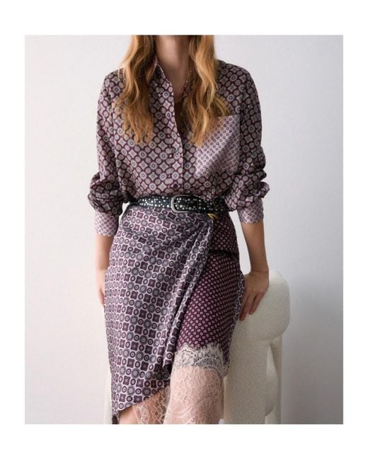 Liu Jo Multicolor Printed Twill Shirt