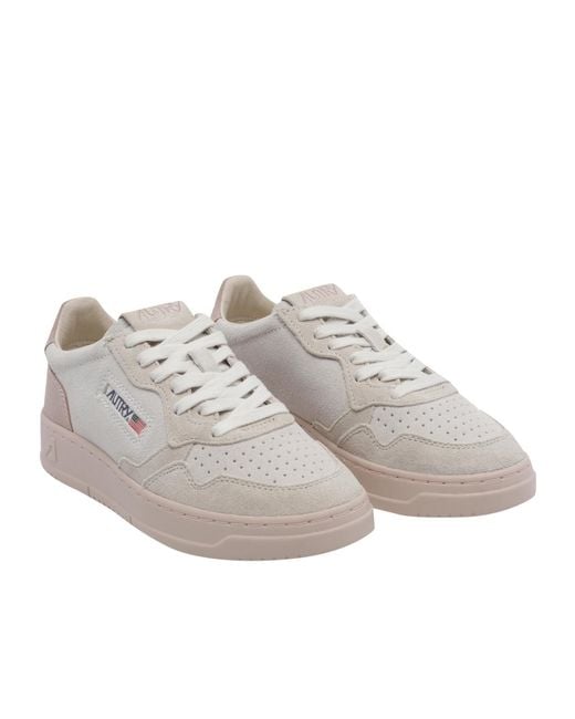 Autry Gray Lace-Up Sneakers