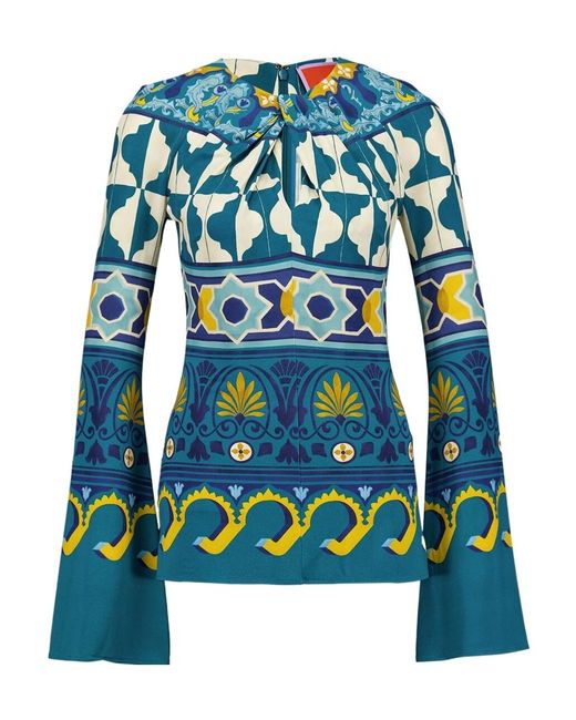 LaDoubleJ Blue Superflare Blouse