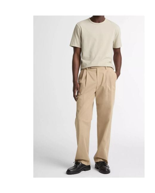 Vince Natural Garment Dye Cotton T-Shirt for men