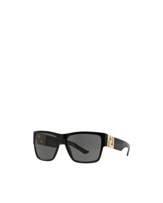 Versace Gray Eyewear Square Frame Sunglasses for men