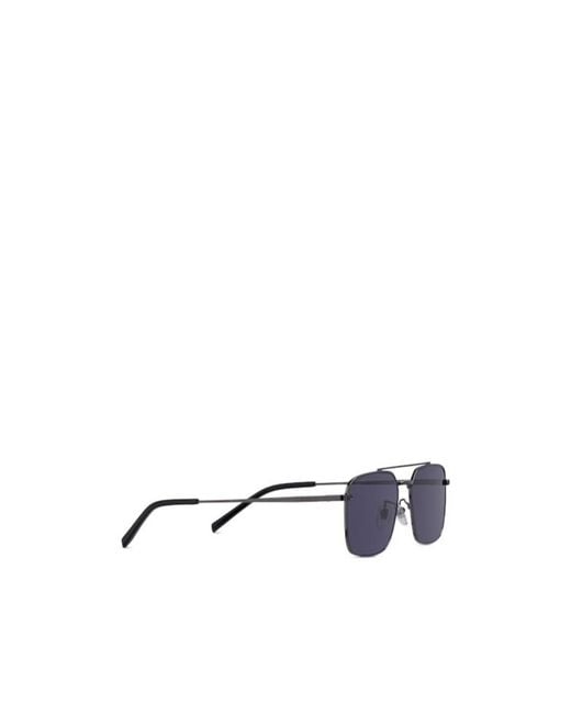 Gucci Blue Eyewear Specialized Fit Rectangular Sunglasses for men