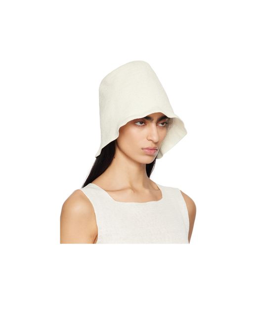 The Row White Jashi Bucket Hat