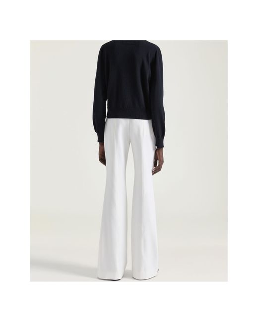Givenchy White Bootcut Tailored Pants
