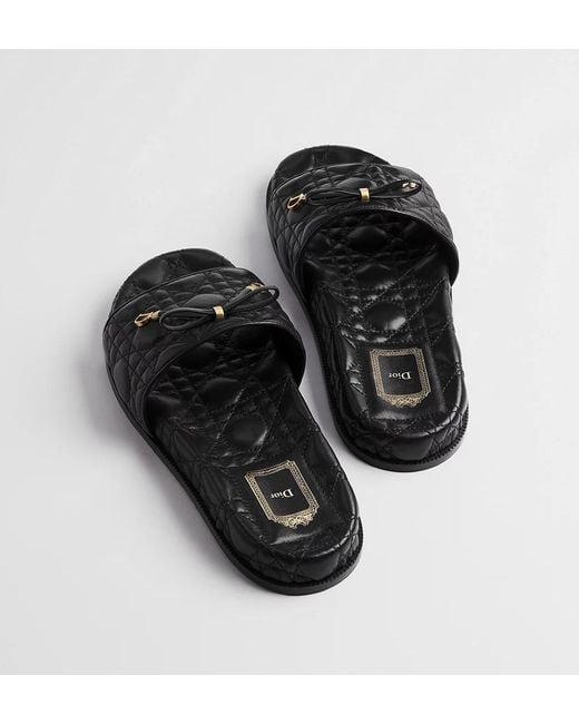 Dior Black Cannage Slide