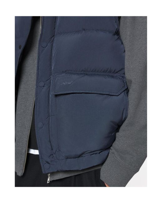 Maison Kitsuné Blue Puffer Gilet for men