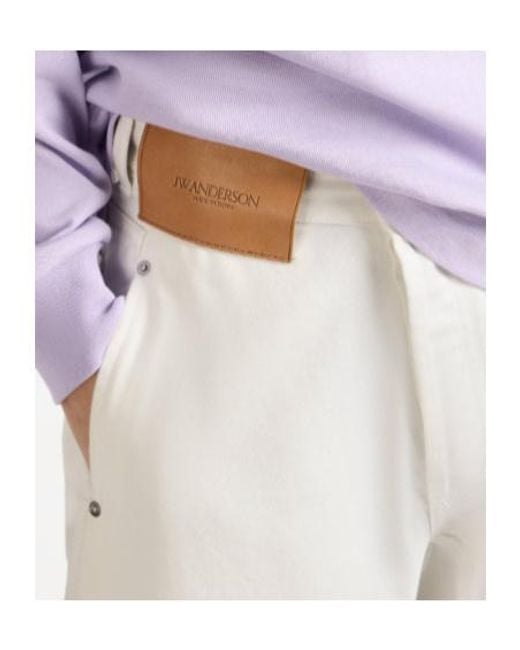 J.W. Anderson White Jw Anderson Twisted Workwear Jeans for men