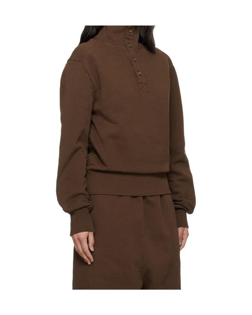 Entire studios Brown Port Pullover Sweatshirt